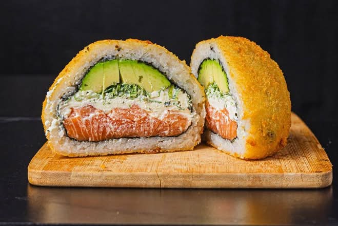 Sushi Burger de Salmon