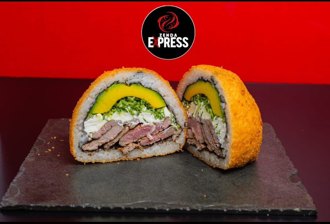 sushi burger de carne